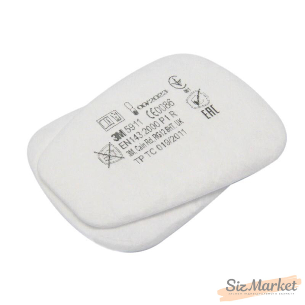 Полумаска 3М 6200 с химическим фильтром 3М 6054 К1