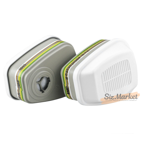 Полумаска 3М 7500 с комбинированным химическим фильтром 3М 6099 ABEK2HgP3 R+FORM