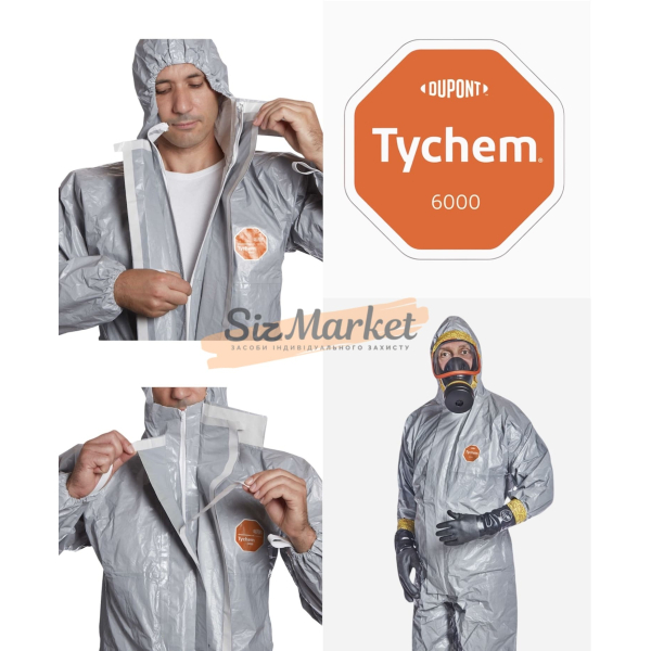 Защитный комбинезон DuPont Tychem 6000 F химический